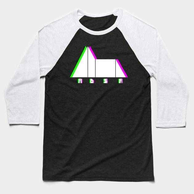 Glitch Synthesizer ADSR Envelope Baseball T-Shirt by MeatMan